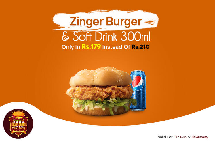 Zinger Burger Deal
