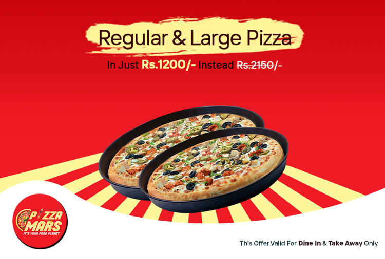1 Regular & 1 Large Pizza