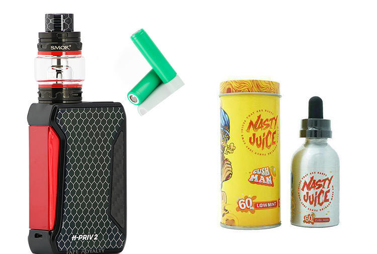 Smok Hpriv 2 Kit With Batteries And Nasty 60ml