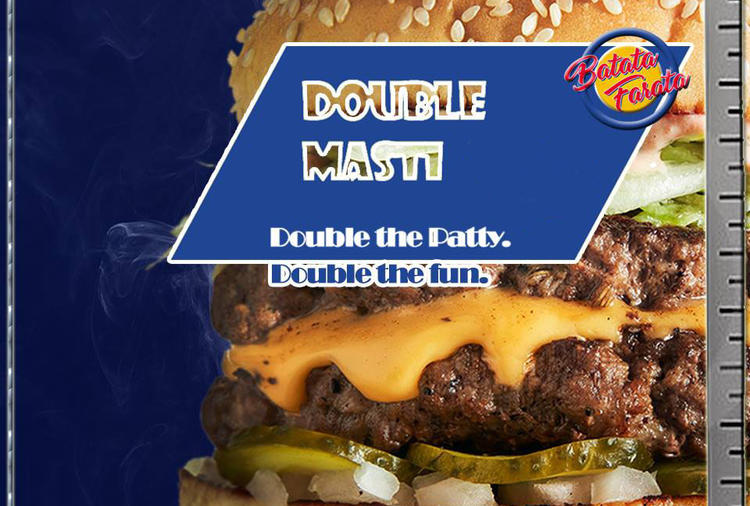 Double Masti Beef Burger