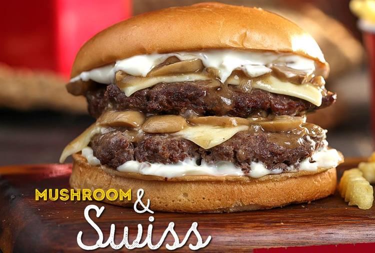 Mushroom & Swiss Beef Burger