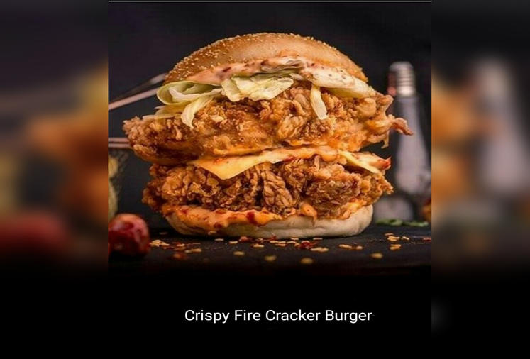 Crispy Fire Cracker Burger