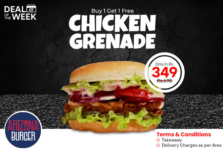 Chicken Grenade Burger