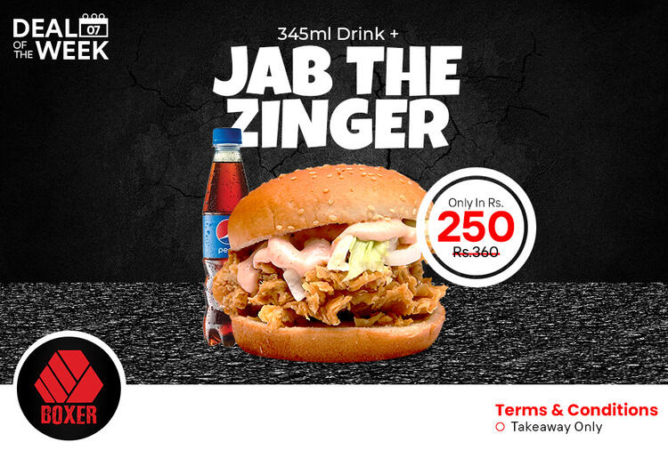 Jab The Zinger Burger