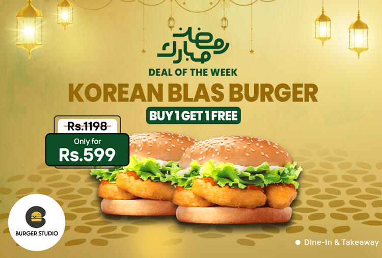 B1G1 Korean Blas Burger 