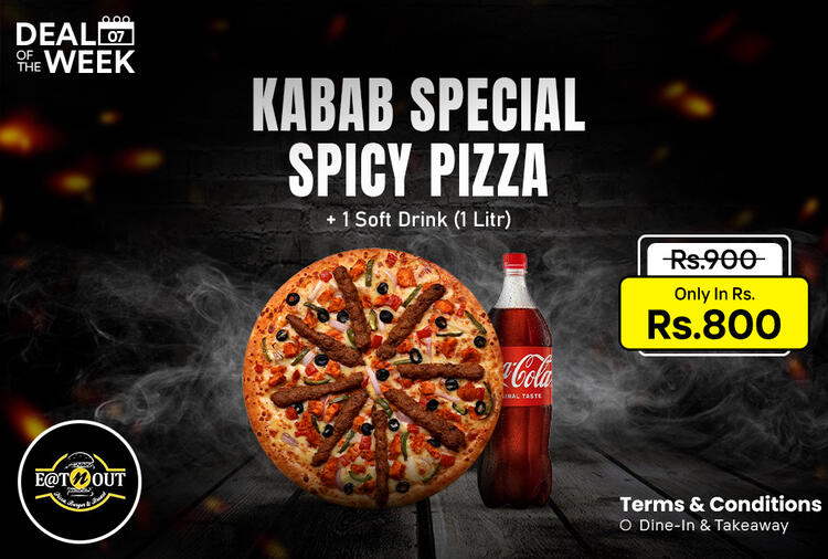 Kabab Loaded Pizza!!