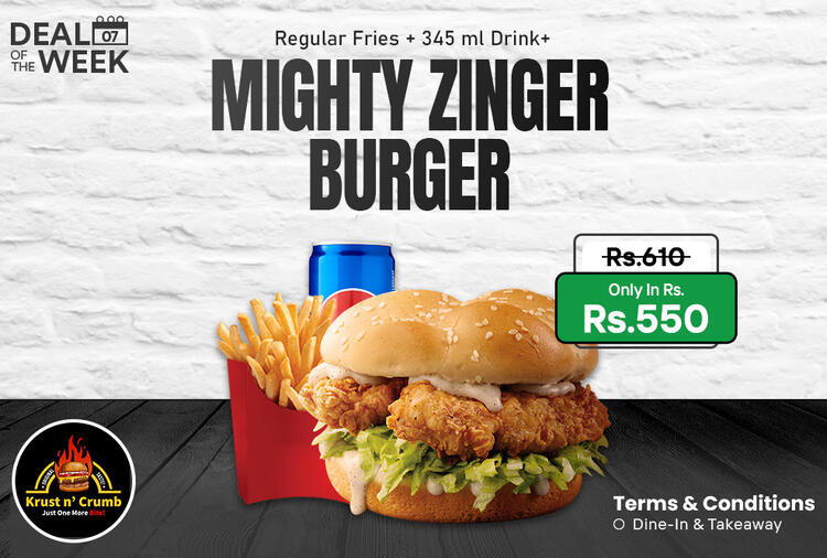 Mighty Zinger Burger