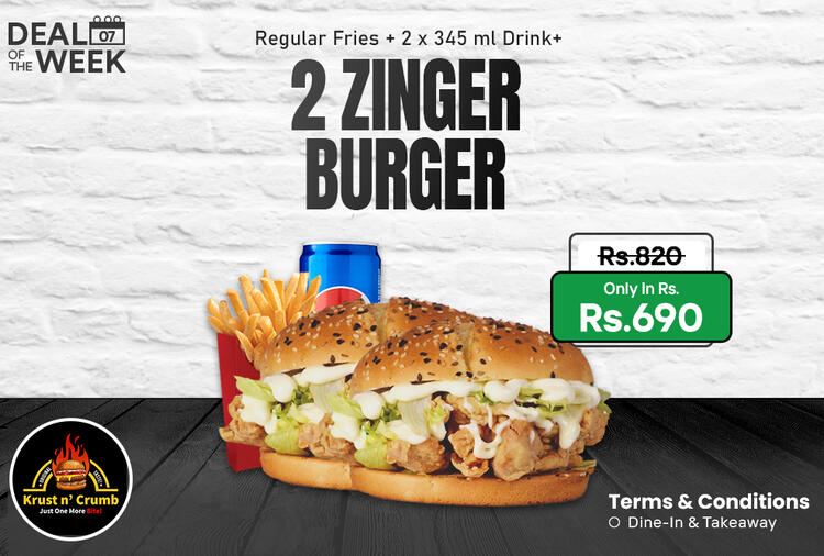 2 Zinger Burger