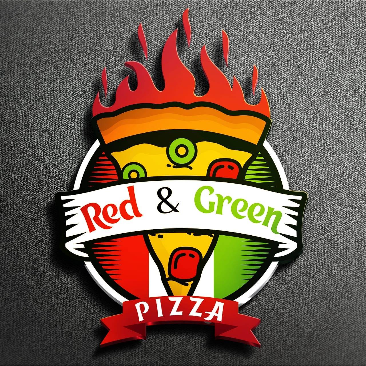 Red & Green Pizza