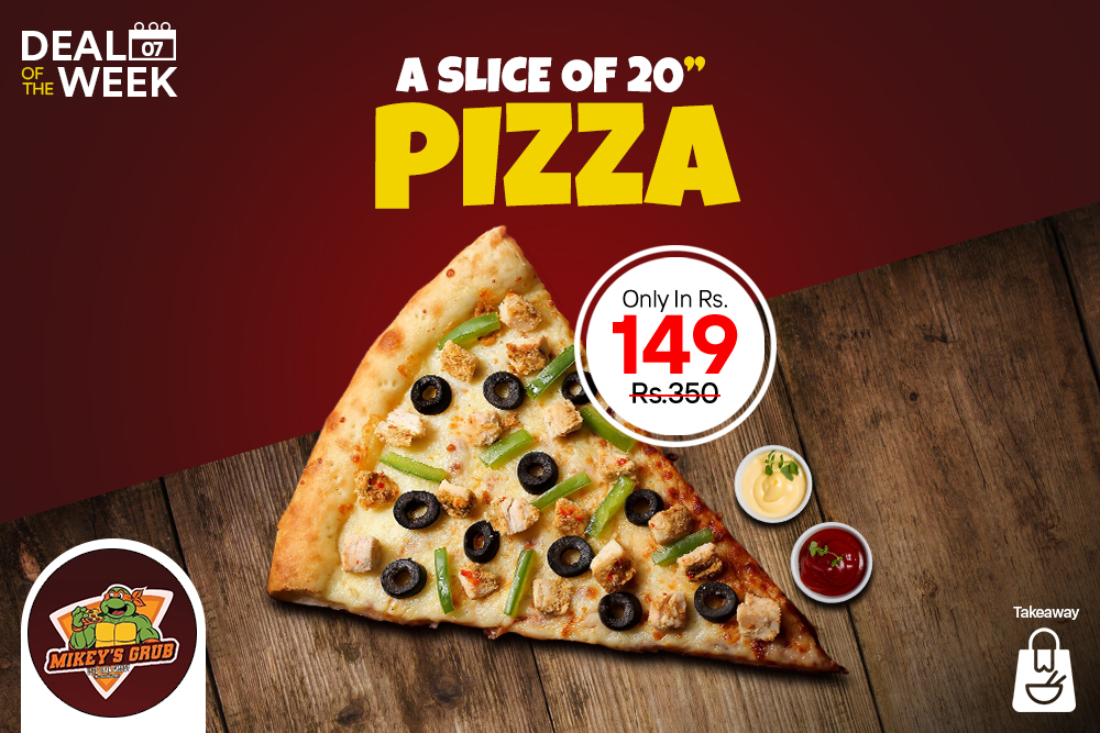 20 Inch Pizza Slice