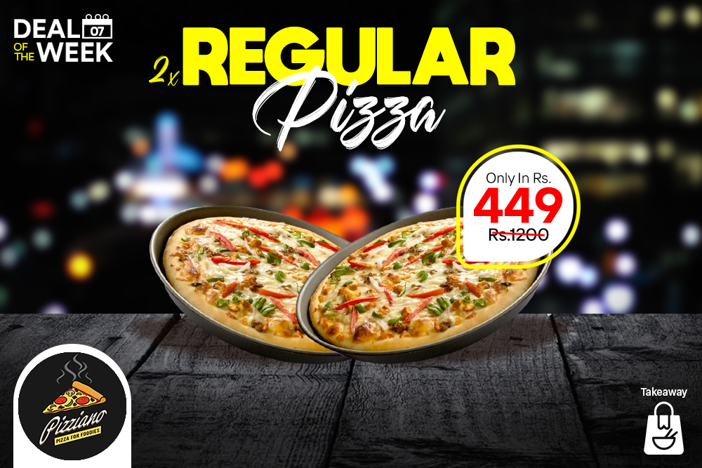 2 Regular Pizza